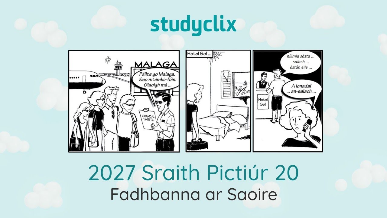 Серия фотографий 2027 года — Проблемы в отпуске | Фоторепортажи с курсов Leaving Cert Irish Orals ☘️