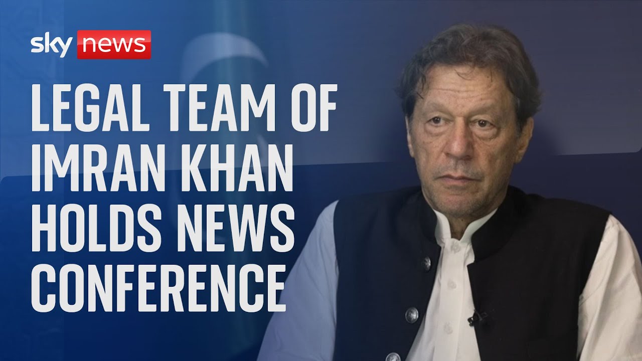 Legal team of former prime minister Imran Khan hold a news conference