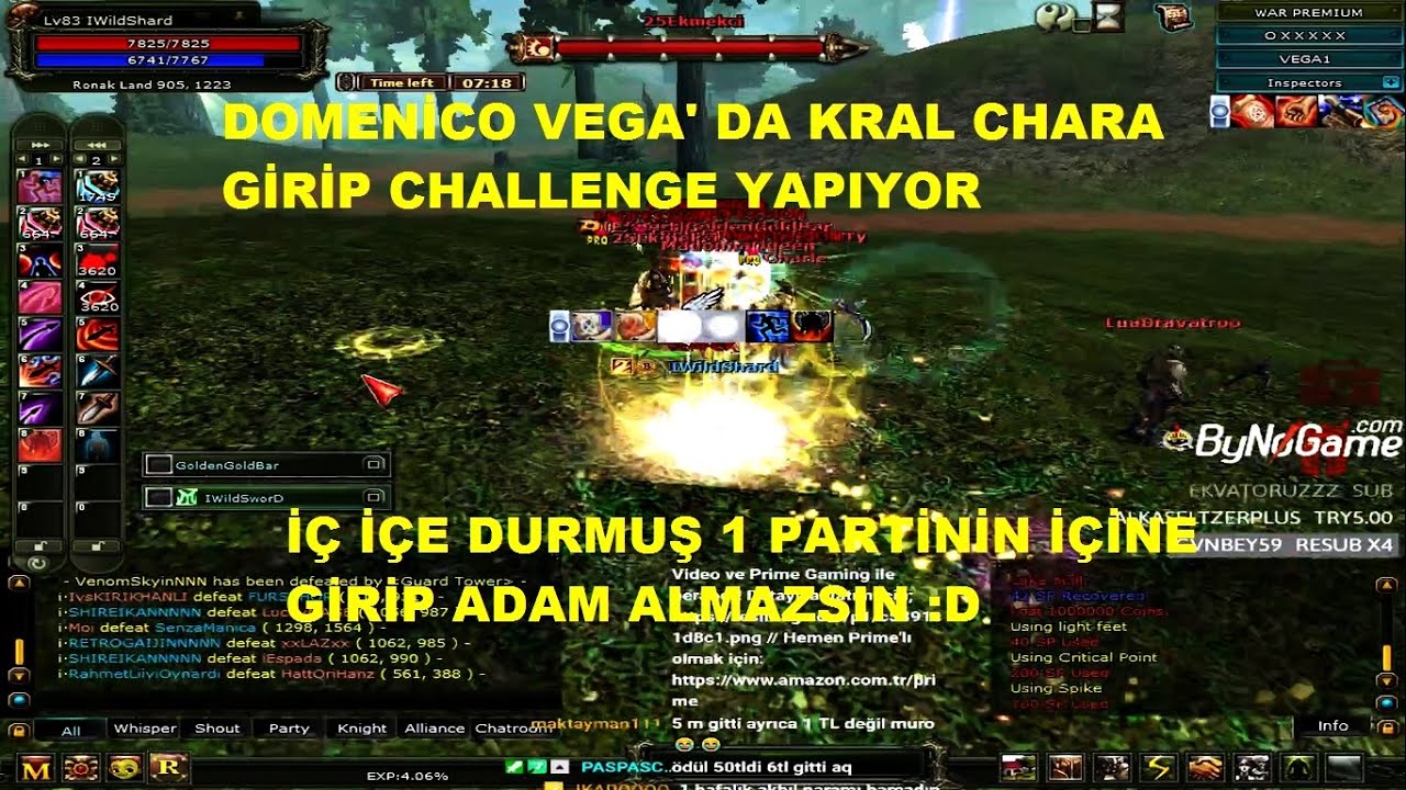 DomenicoWacco Vega' da Kral Chara Girip Kill Challenge Yapıyor - Knight Online