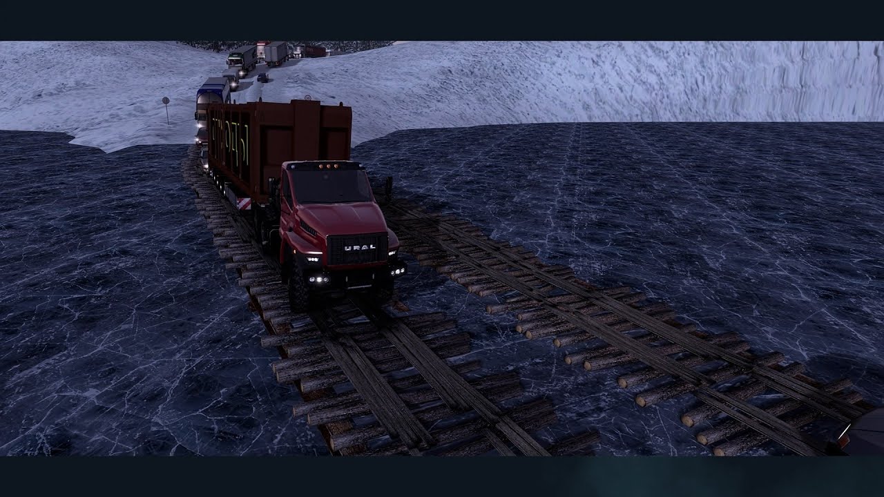 ETS 2  Северный внедорожник не помог! Промотходы в Надым, хлипкий мост и позор у точки разгрузки.