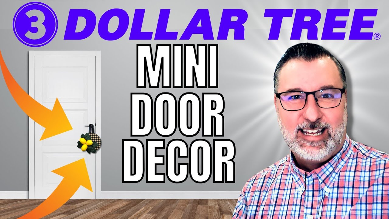 Dollar Tree Mini Wreaths - Easy DIY - Easy Door Decor - #wreath