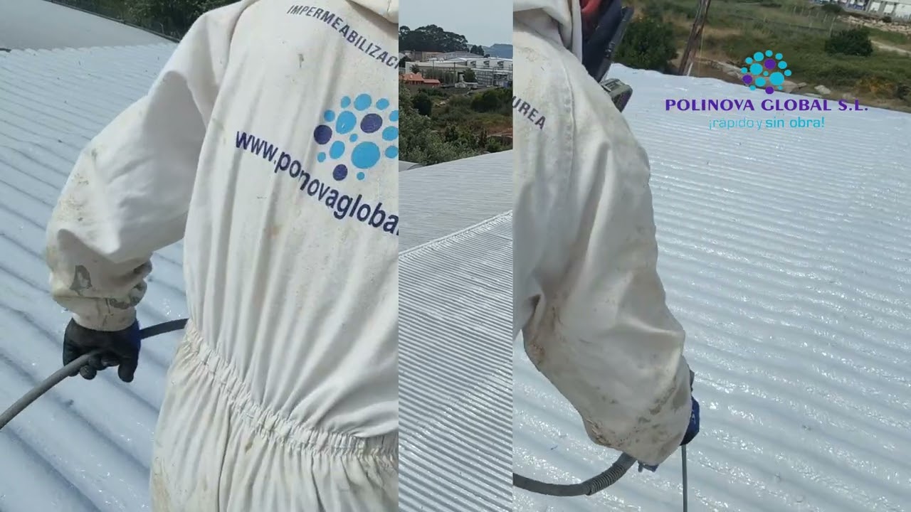IMPERMEABILIZAR  Y PROTEGER CUBIERTA FIBROCEMENTO @PolinovaGlobalSLpoliurea