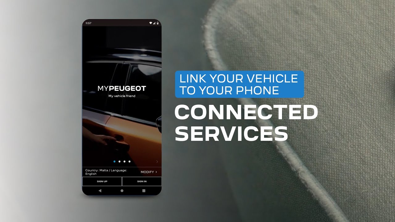 Peugeot Tutorial | Connected Services | How to link your vehicle to your phone