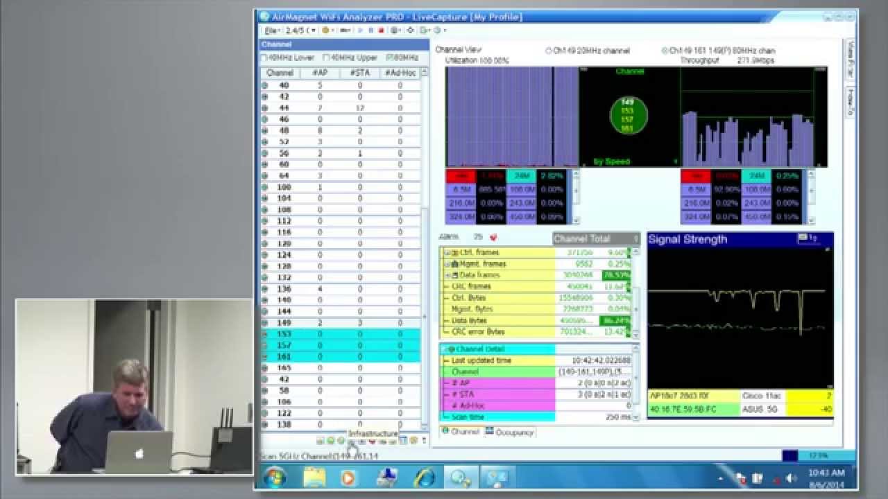 Fluke Networks 802.11ac WiFi Analysis Tool Demo