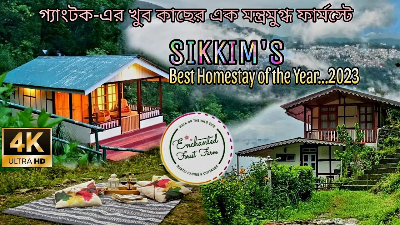 সিকিমের No.1 ফার্মস্টে || Enchanted Forest Farm ~ Homestay Near Gangtok || Hidden Offbeat in Sikkim