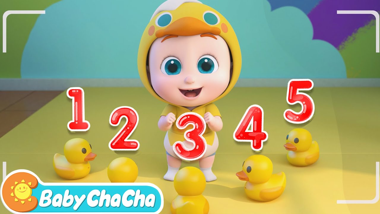 Five Little Ducks Went Out One Day | Counting Ducks Song + Baby ChaCha Nursery Rhymes & Kids Songs