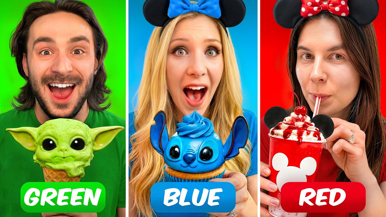 Eating ONLY One Color Food at Disney World!