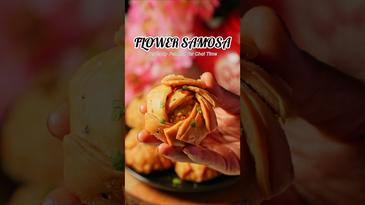 UNIQUE FLOWER SAMOSA 😍🔥#samosa #shorts #ytshorts #trending  #shortsfeed #snacks