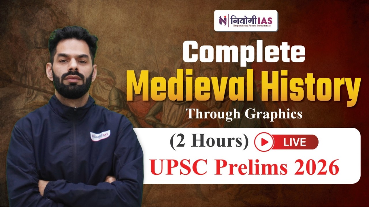 Complete Medieval History (LIVE) | UPSC Prelims 2026 | Through Graphics | Niyogi IAS