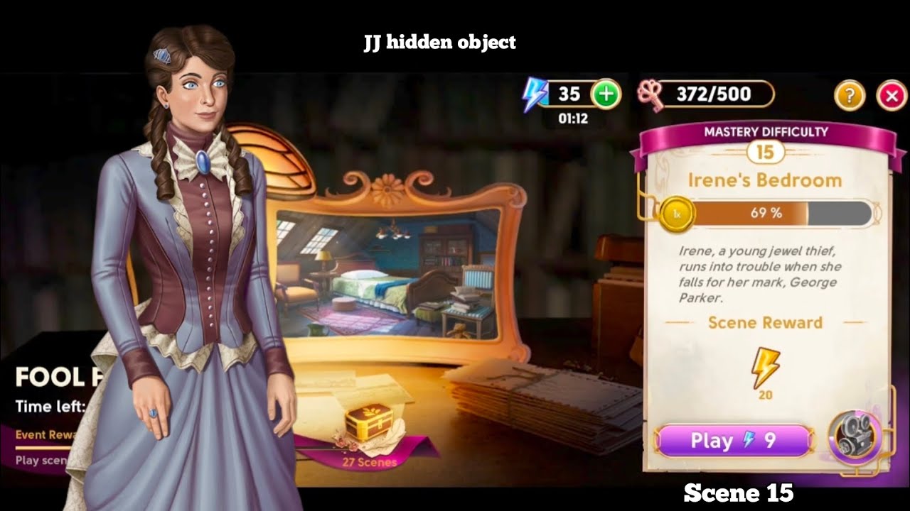 June's Journey Secrets 24R Scene 15 Irene's Bedroom Word Mode 4K HD 