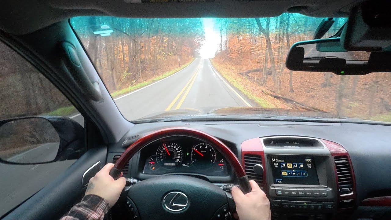 POV - Gloomy and Foggy Autumn Day - Lexus GX 470
