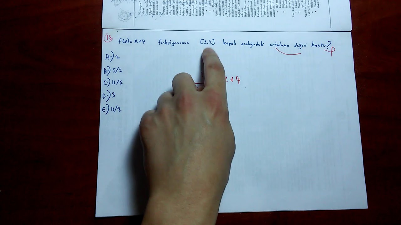 AÖF GENEL MATEMATİK 2020 GÜZ DÖNEM SONU SINAVI 2. KISIM