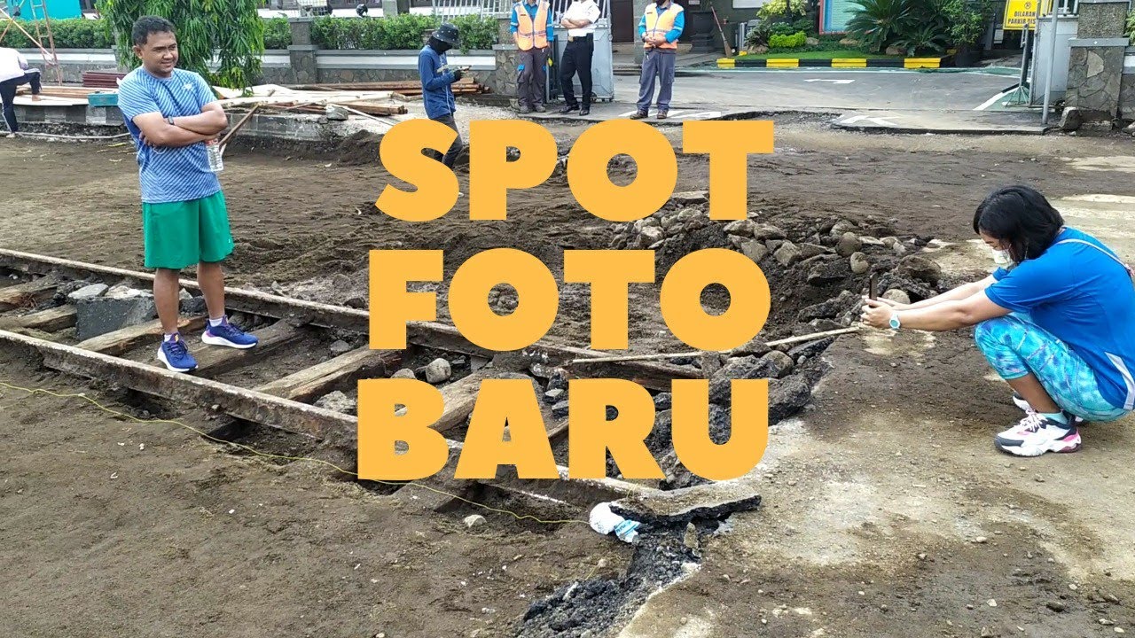 Rel Trem di Proyek Kayutangan Heritage Malang Jadi Spot Foto Baru