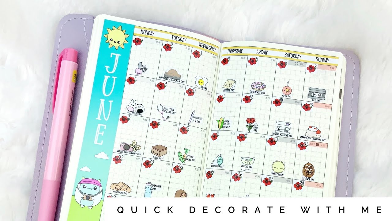 Quickie Decorate With Me - Hobonichi Weeks