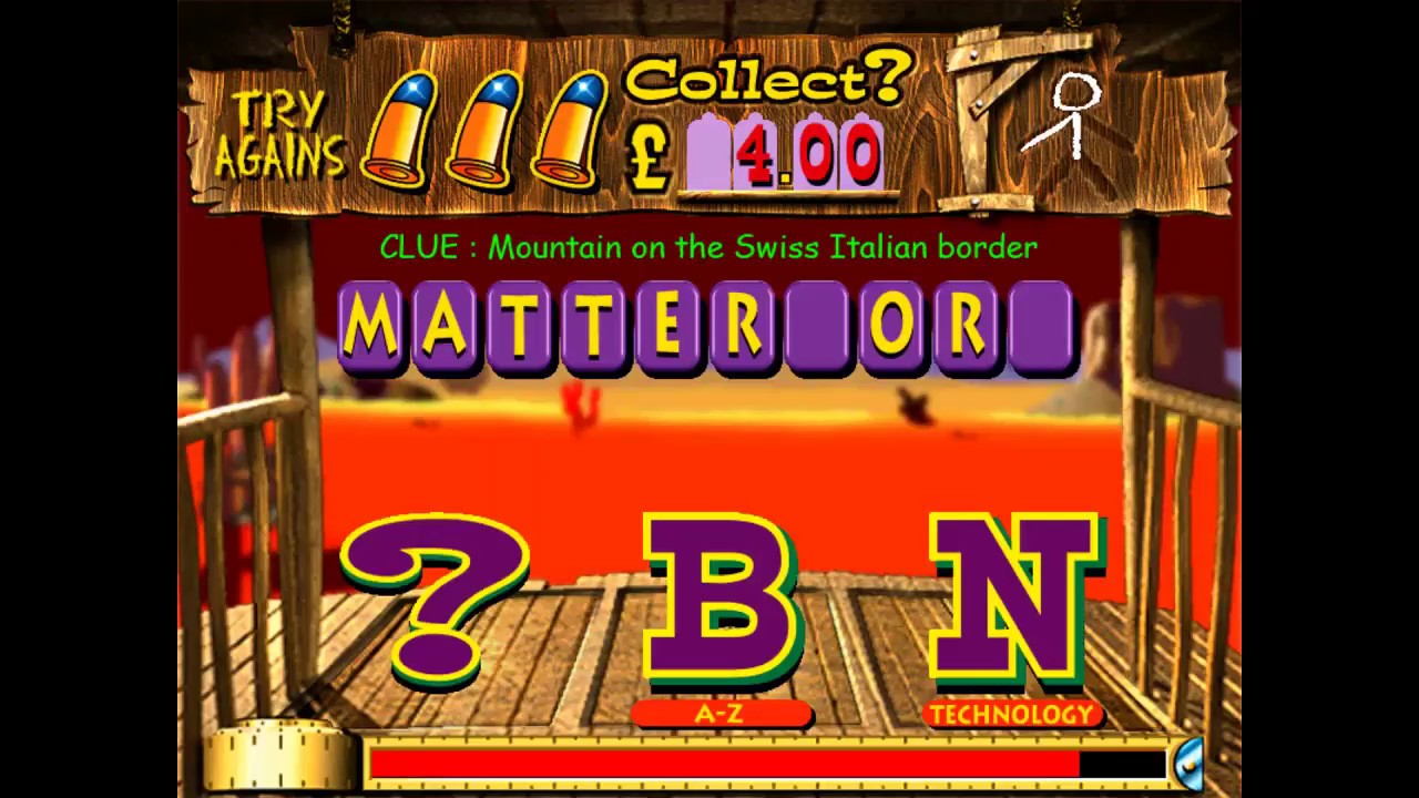 Jackpot Win Hangman quiz machine