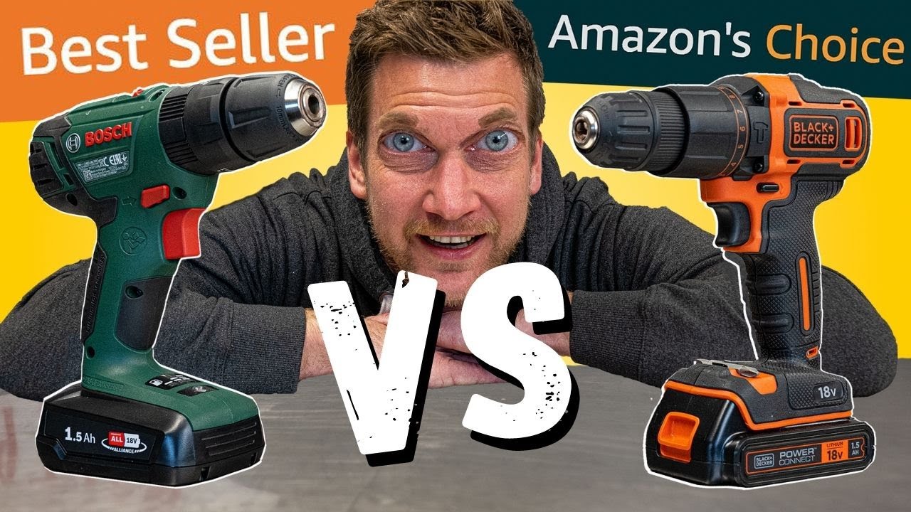 Bosch Best Seller против Black and Decker на Amazon АККУМУЛЯТОРНЫЕ ДРЕЛИ-ШУРУПОВЕРТЫ ДЛЯ ДОМАШНИХ...