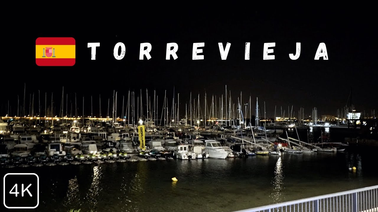 Torrevieja at 4 a.m. [City Tour of Torrevieja, Spain at Night]