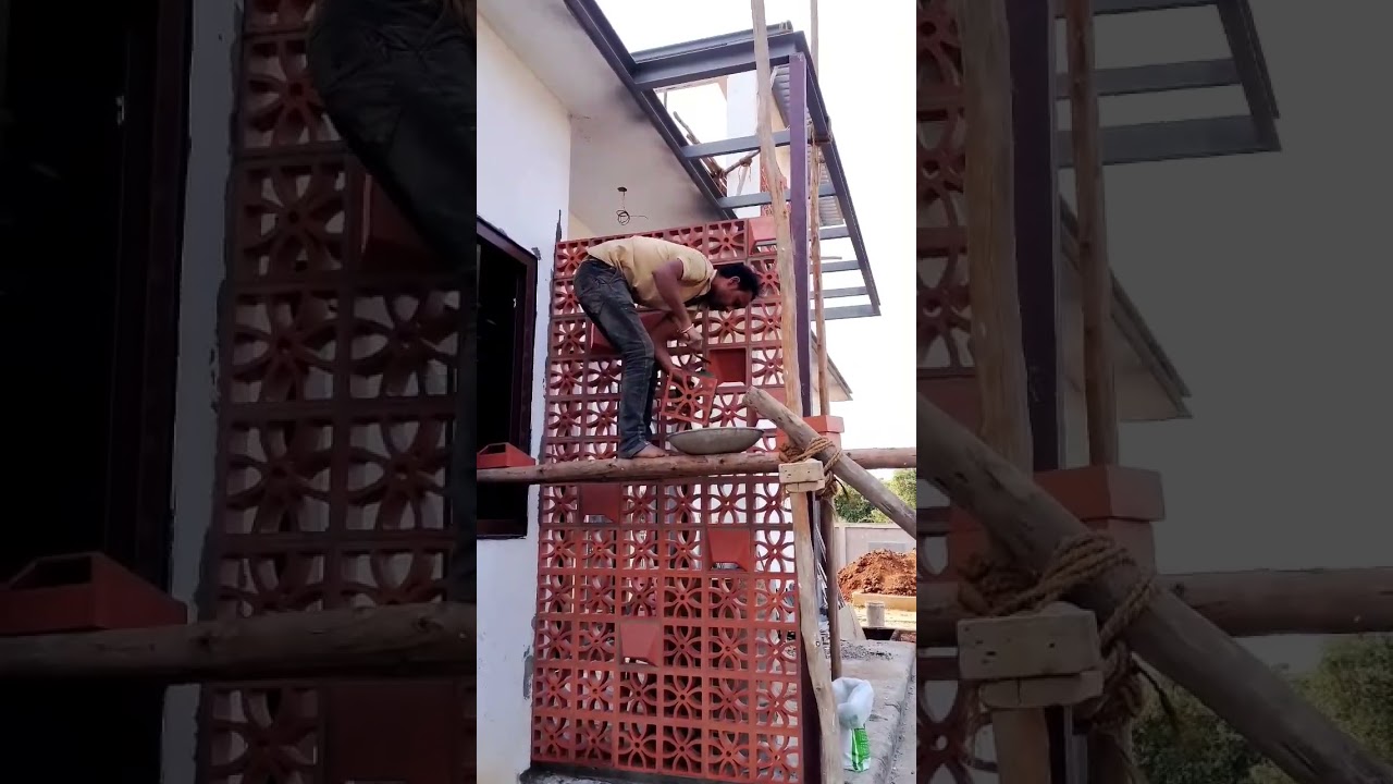 Terracotta Partition Jaali | Clay Jaali | #youtubeshorts
