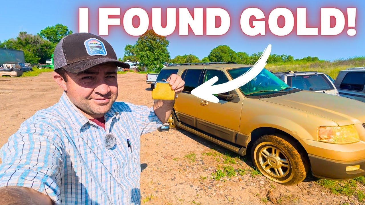 I Found GOLD, Money, Knives, and MORE in these Scrap Cars at the Junkyard! (Treasure Hunt)