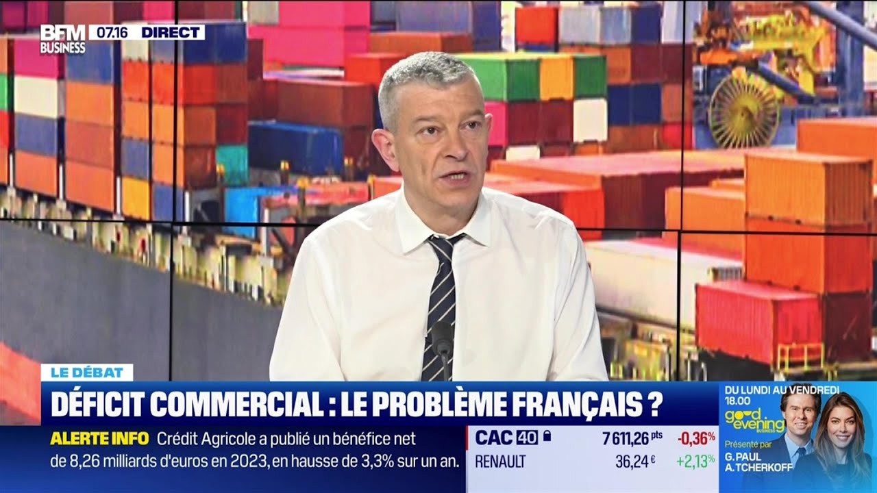Nicolas Doze face à Jean-Marc Daniel : Déficit commercial, le problème français ?