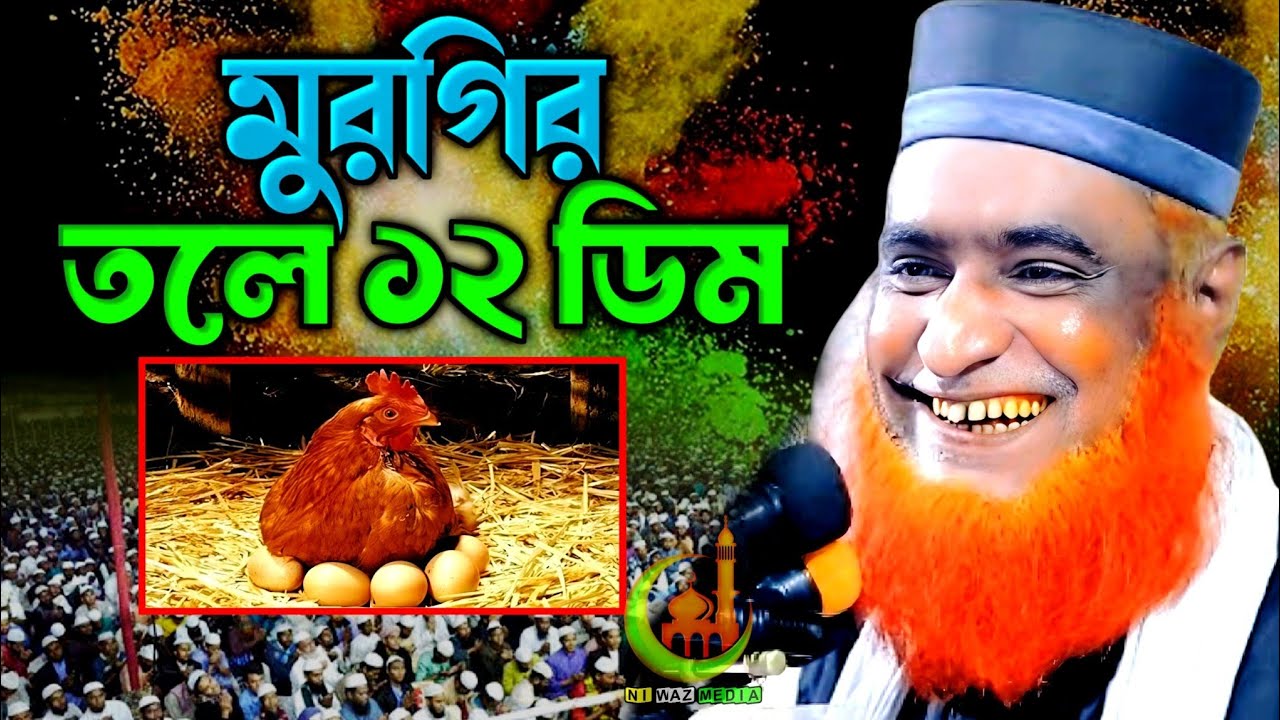 মুরগির তলে ১২ ডিম। বজলুর রশীদ। বজলুর রশীদ ওয়াজ। bojlur rashid waz | viral waz | funny waz 