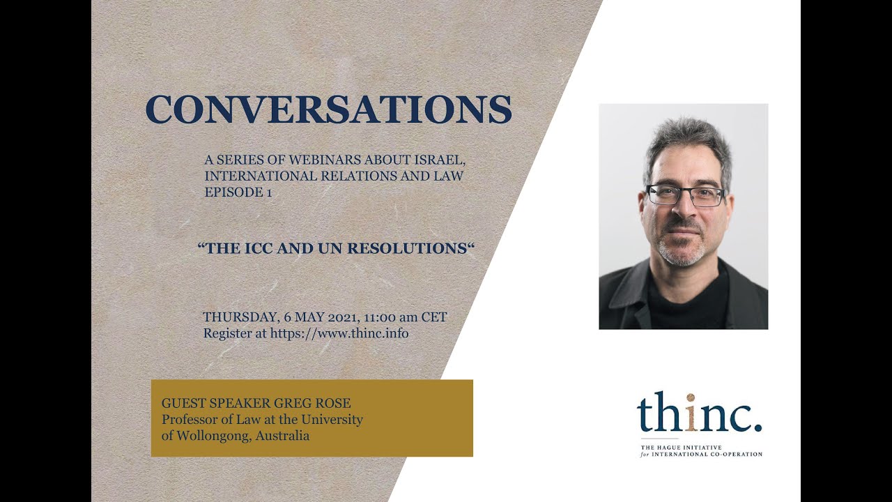 Conversations Episode 1 - The ICC and UN resolutions