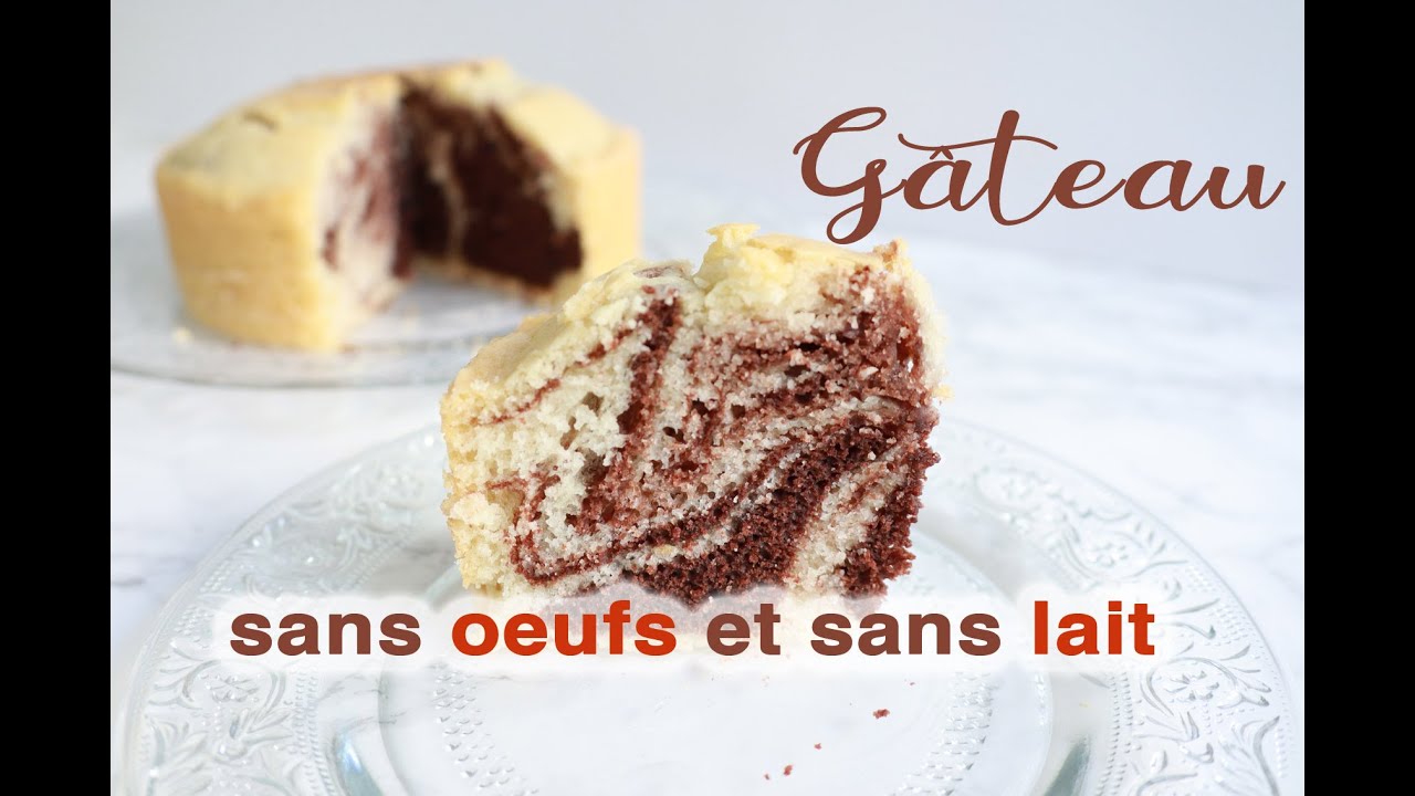🥧 GÂTEAU MARBRÉ SANS OEUFS ET SANS LAIT 🥧 Excellente Recette Facile et Rapide (2 Versions)