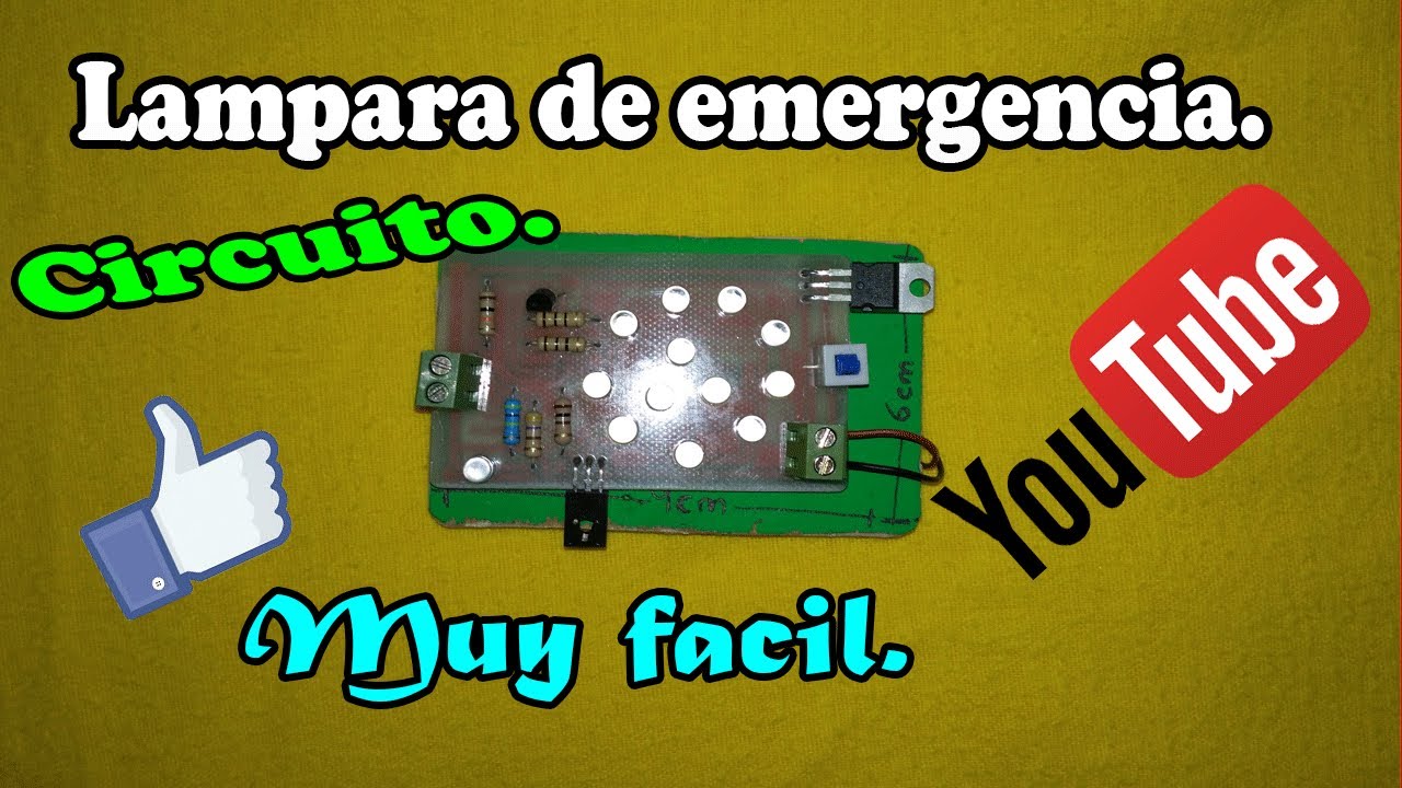 Como hacer una lampara de emergencia  | Muy fácil.
