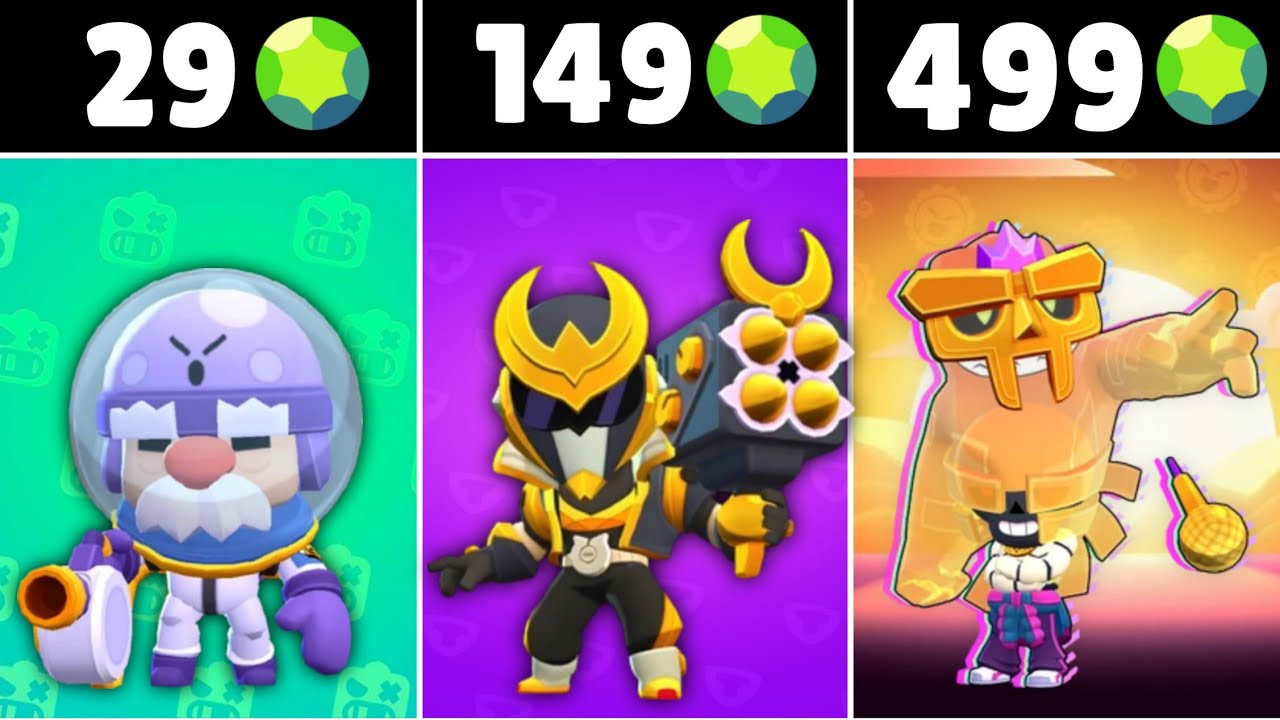NAJLEPSZY SKIN ZA KAŻDĄ CENĘ (29-499 KLEJNOT&Oacute;W) W BRAWL STARS