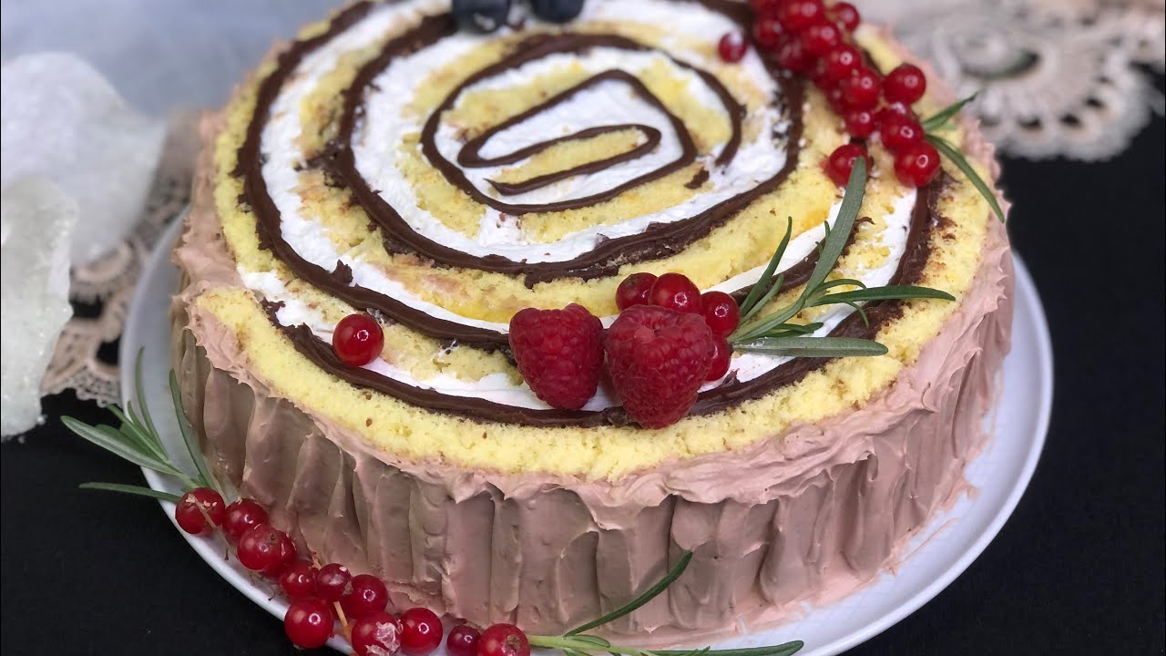 La migliore Torta di Natale 🎄🎅🏻TRONCO GIRELLA DI NATALE Ricetta FACILISSIMA!