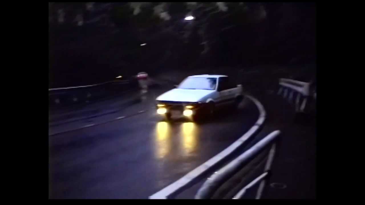 昔のドリフト①　箱根七曲・大平台 1990年5月4日 AE86 KP61