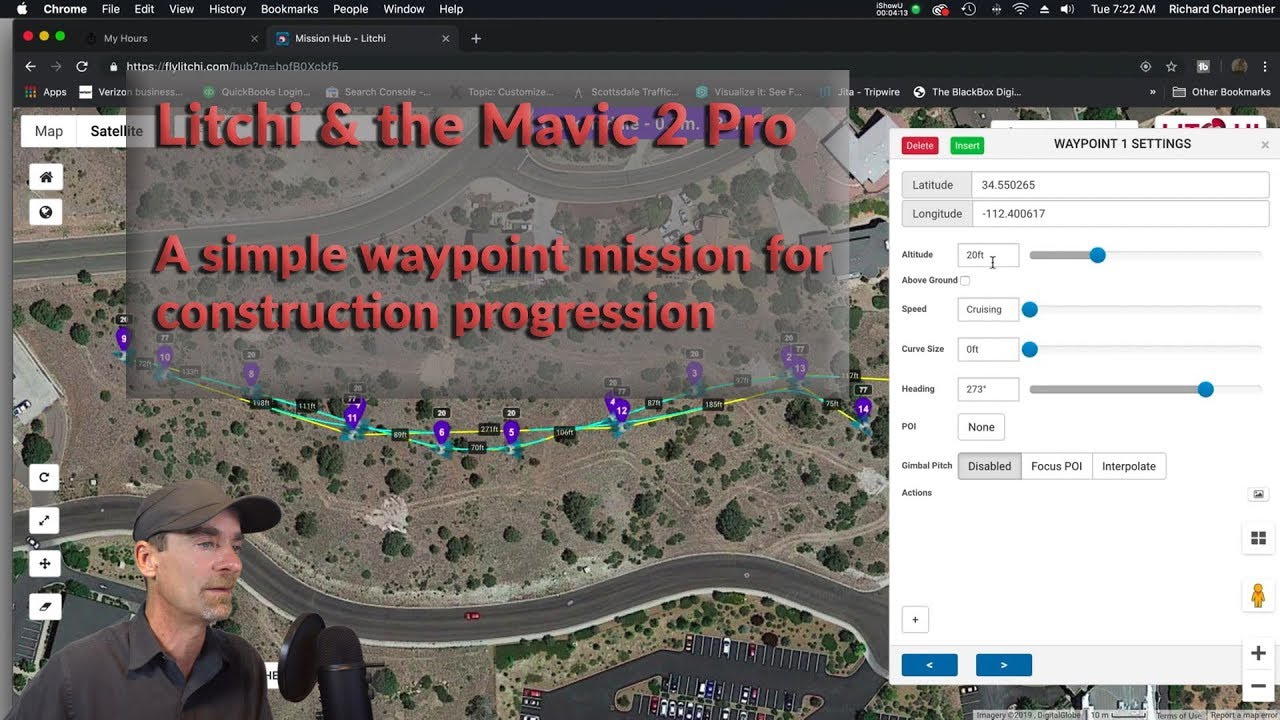 A Simple Construction Site Drone Flight with Litchi and the Mavic 2 Pro