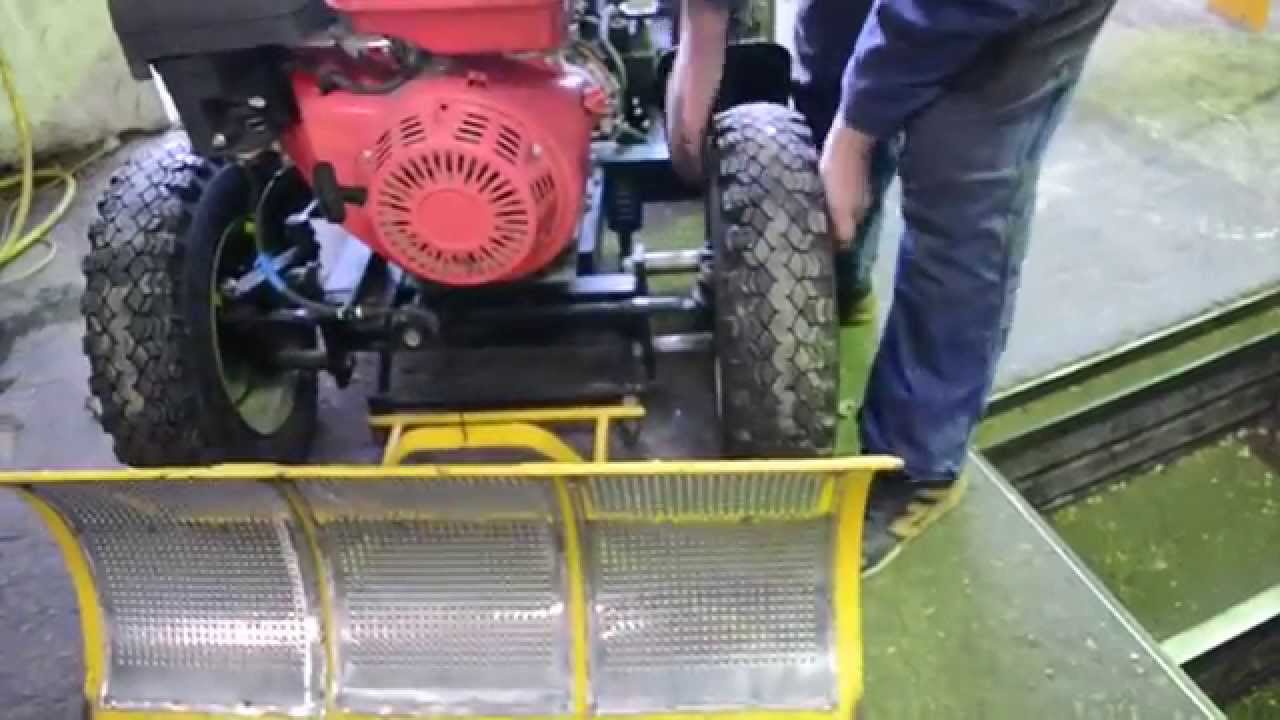 Самодельный трактор для уборки снега Tractor hydraulic
