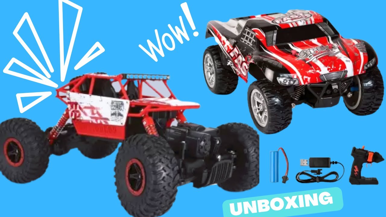 RC Drift Car Toy & RC Rock Crawler Truck|| RC Car Unboxing & Testing|| Cheapest Drift Monster Truck