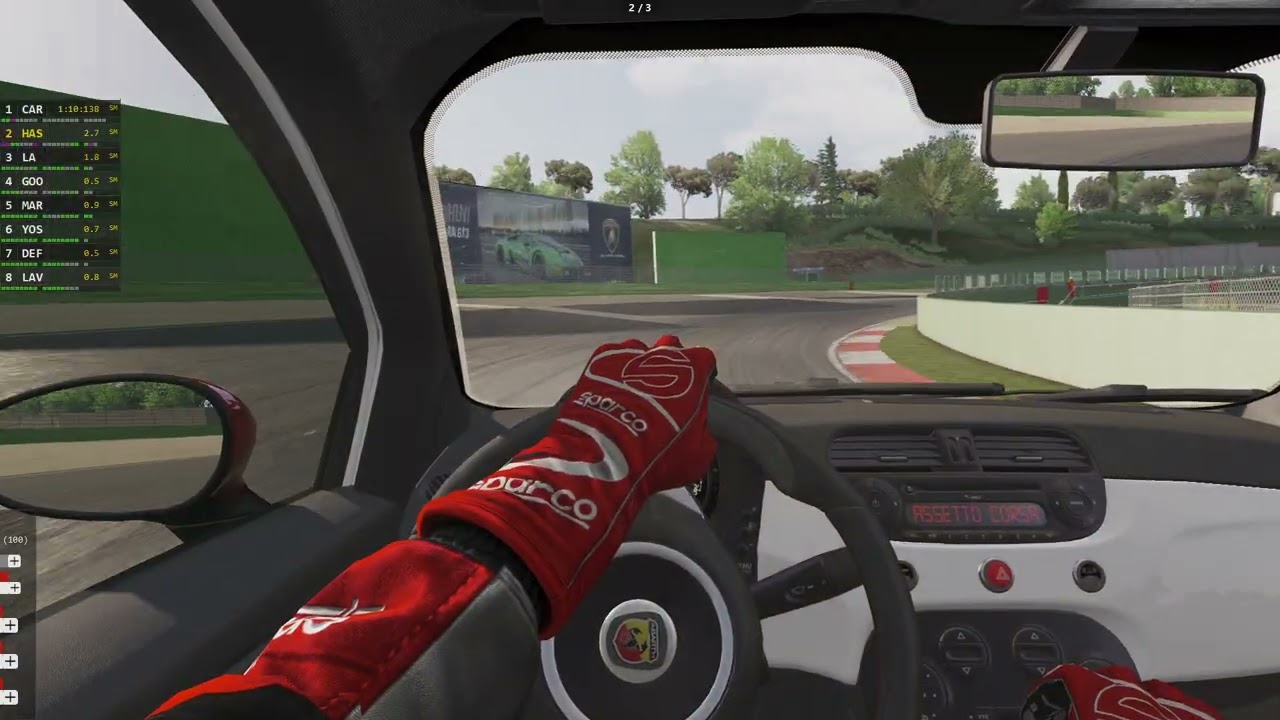 🏎️ **Assetto Corsa Abarth 500 Assetto Corse @ Mugello! P2 Finish