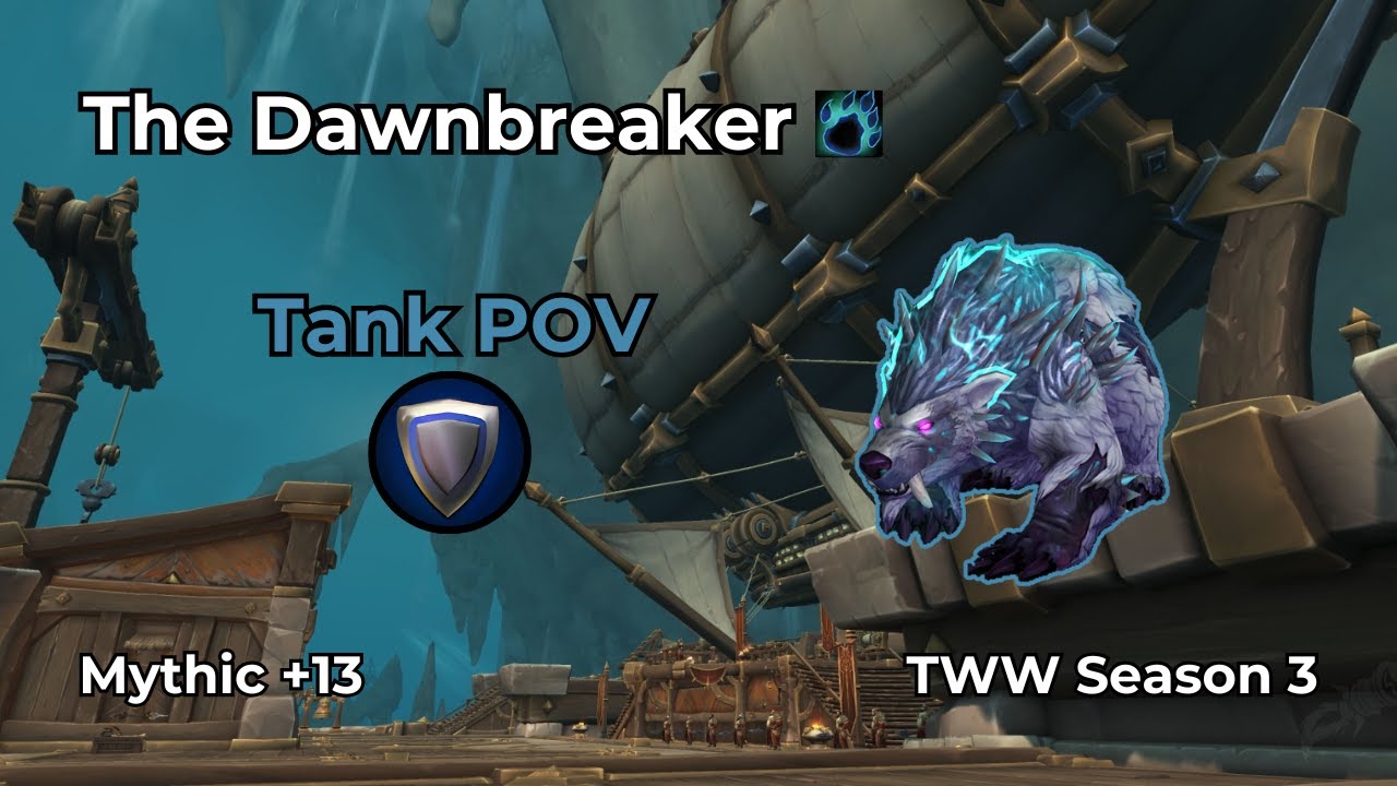 The Dawnbreaker +13 | Guardian Druid Tank POV | WoW M+