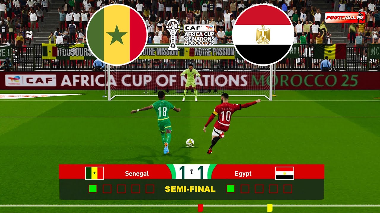 SENEGAL vs EGYPT Semi-Final | Penalty Shootout - Africa Cup of Nations 2025 | eFootball Pes 21