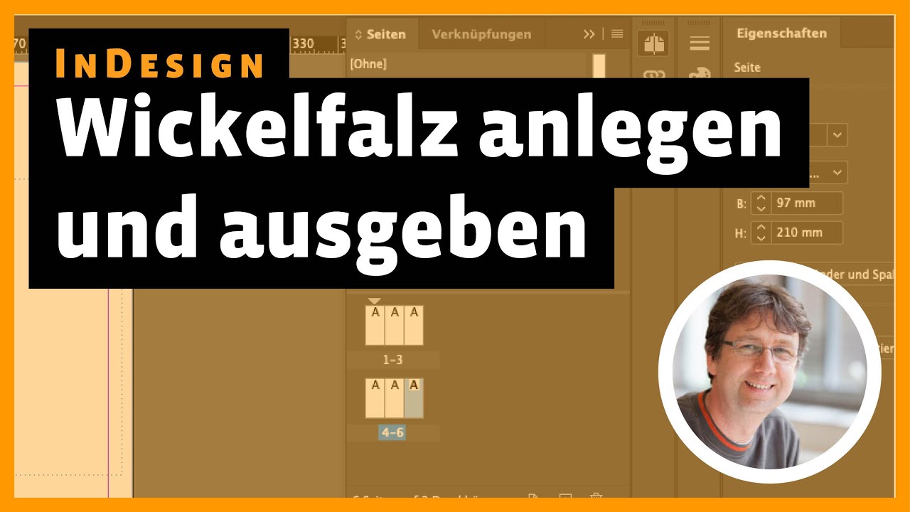 InDesign: Wickelfalz anlegen und als PDF ausgeben