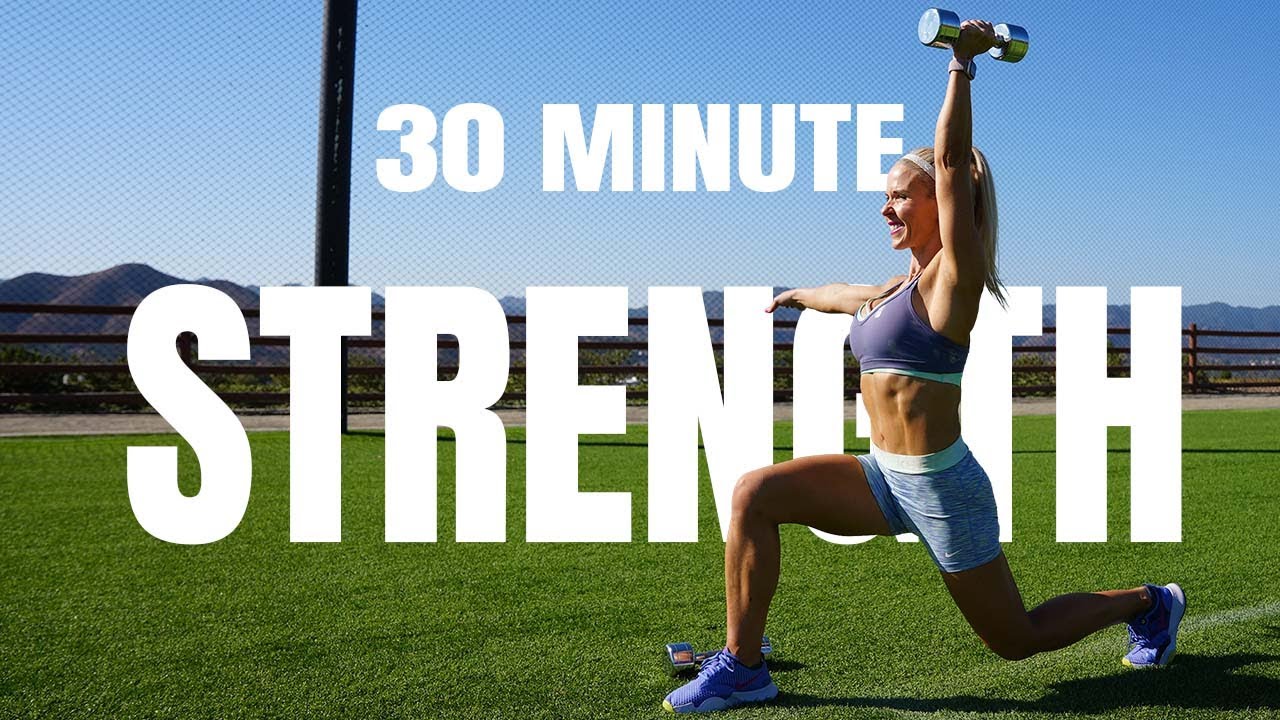 30 MINUTE HEAD TO TOE STRENGTH WORKOUT | Weights | No Cardio | No Repeats