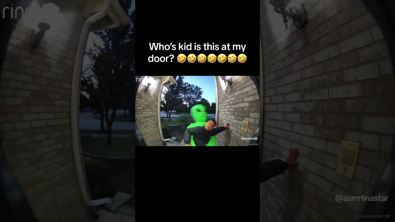 KID caught on Doorbell CAMERA 🤣🤣🤣