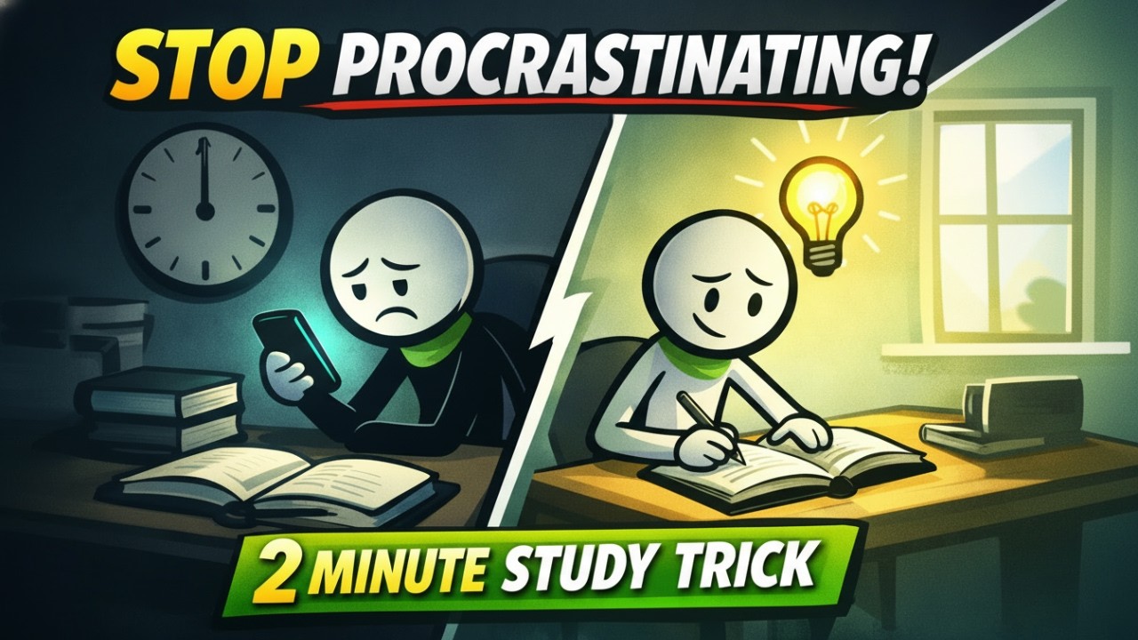 Why You Can't Study (And The 2 Minute Trick That Fixes It)