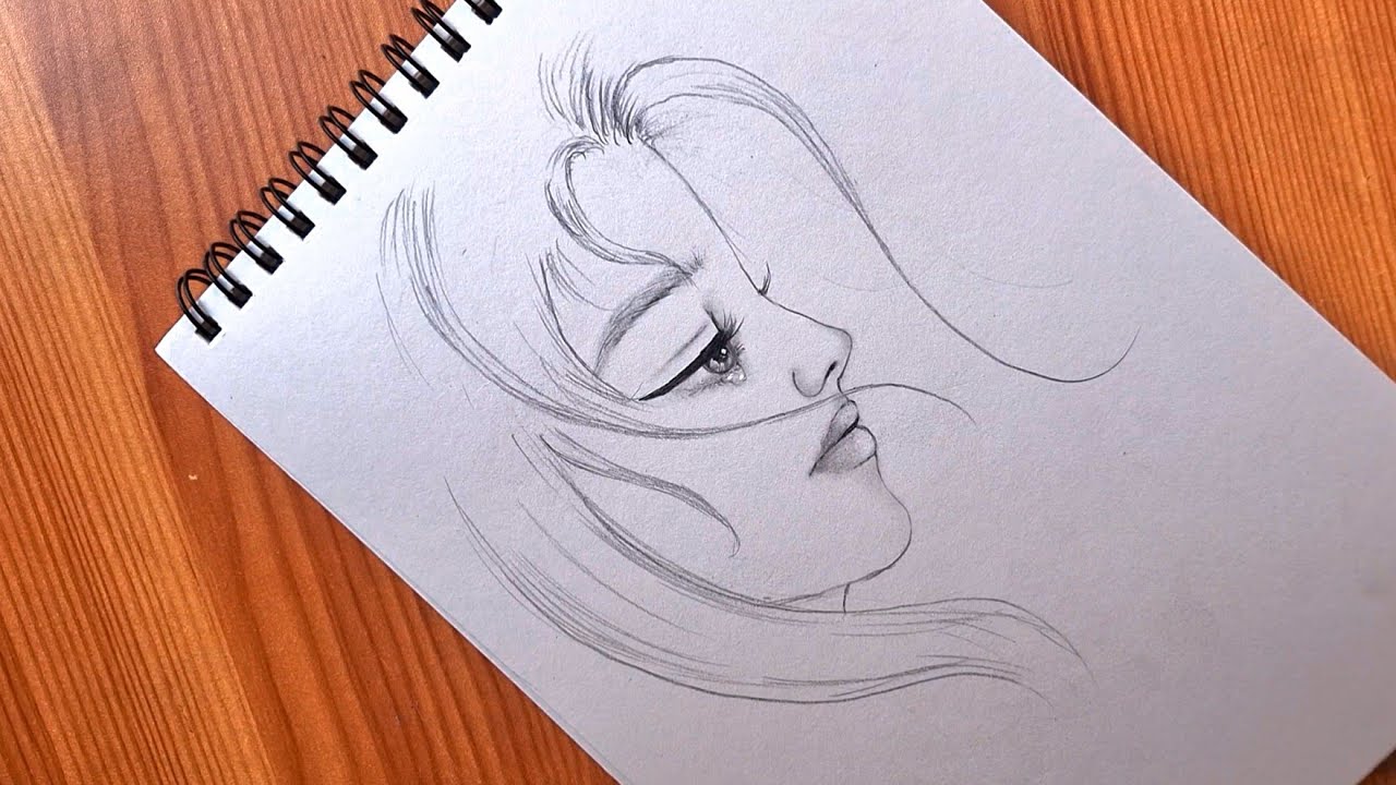 How to sad girl ||sad girl drawing tutorial step by step ||pencil sketching 