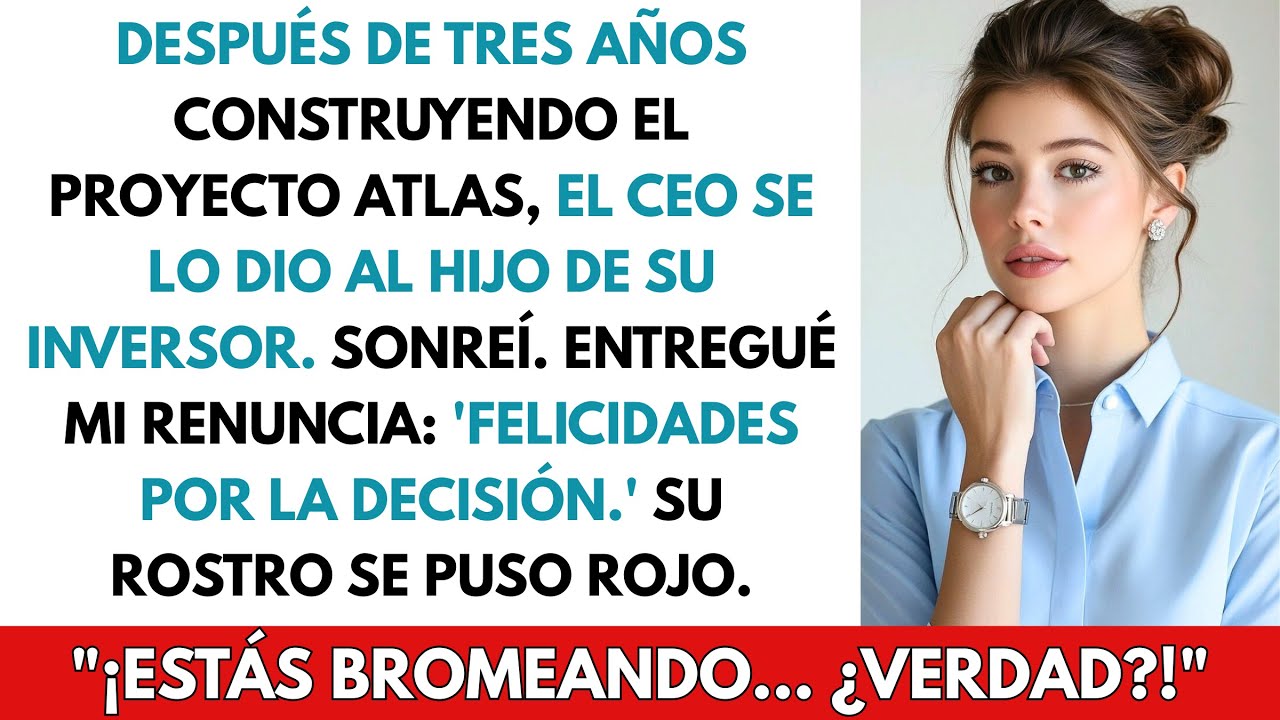 El jefe le dio mi proyecto a un pasante – Cuando renuncié, la empresa colapsó