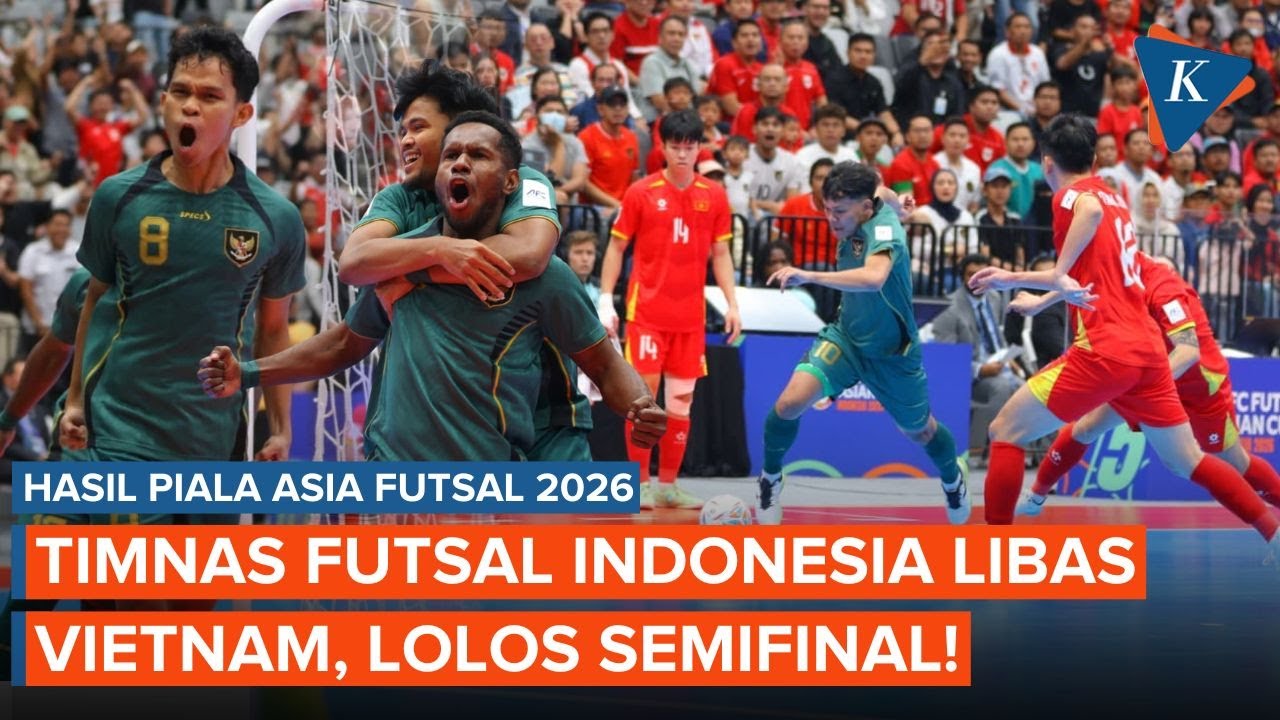 Timnas Futsal Indonesia Libas Vietnam, Ukir Sejarah Lolos Semifinal Piala Asia Futsal