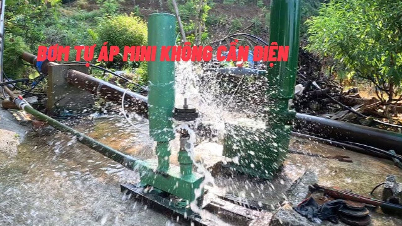 Bơm tự áp mini không cần điện dùng cho lấy nước sinh hoạt