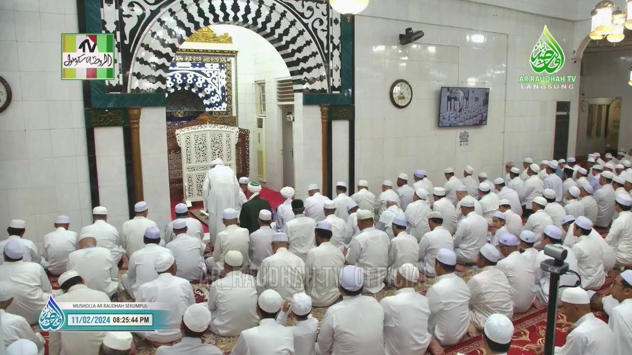 PEMBACAAN MAULID AL-HABSYI DI MUSHOLLA AR-RAUDHAH SEKUMPUL MTP KALSEL, MALAM SENIN TGL 11-02-2024