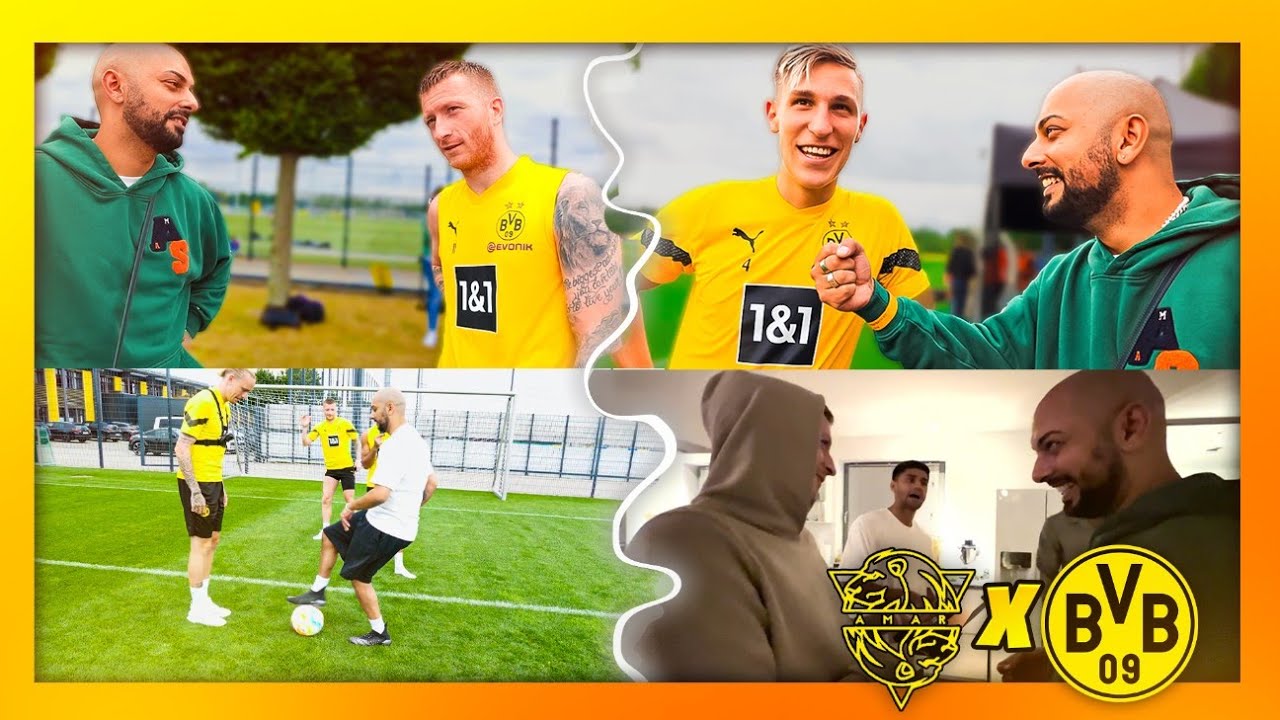 FUßBALL CHALLENGE UND PRIVAT MIT DEN BVB PROFIS! | BVB VLOG