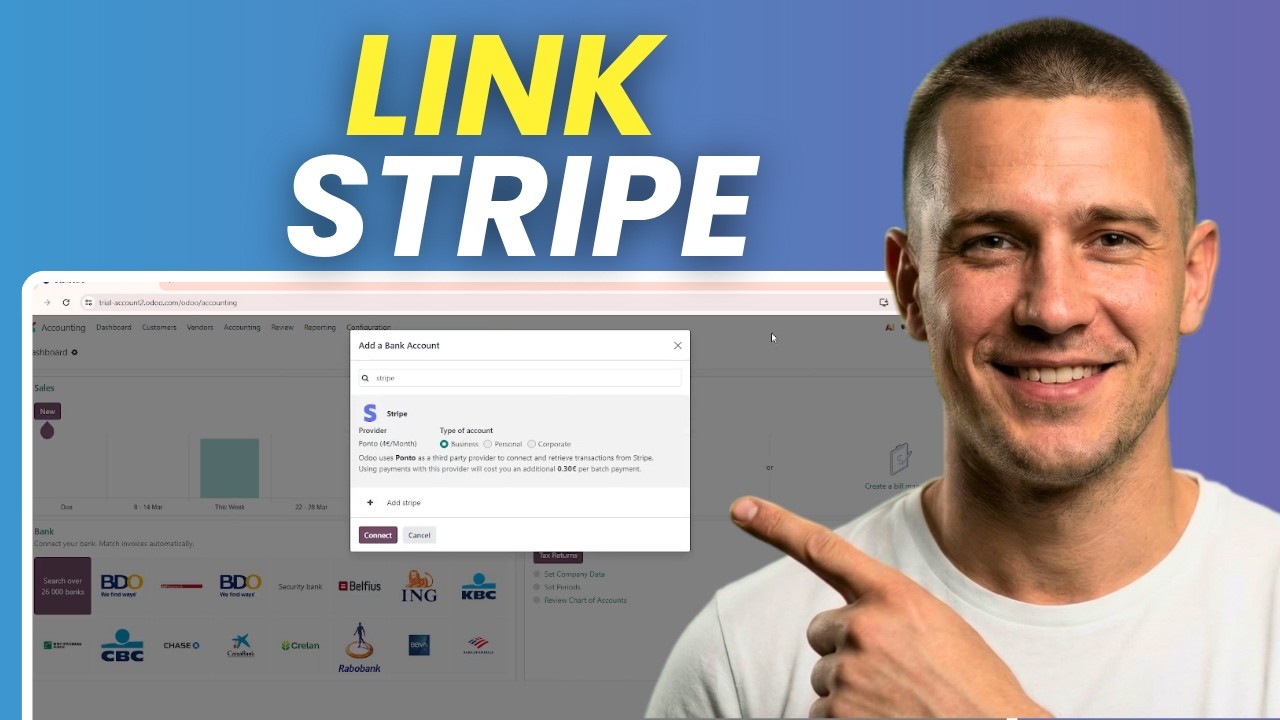 Как связать Stripe с Odoo Accounting