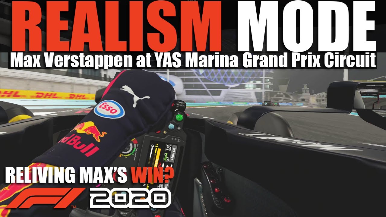 F1 2020 REALISM MODE - ABU DHABI - MAX VERSTAPPEN (100% RACE + TRACKIR + COCKPIT + NO HUD)