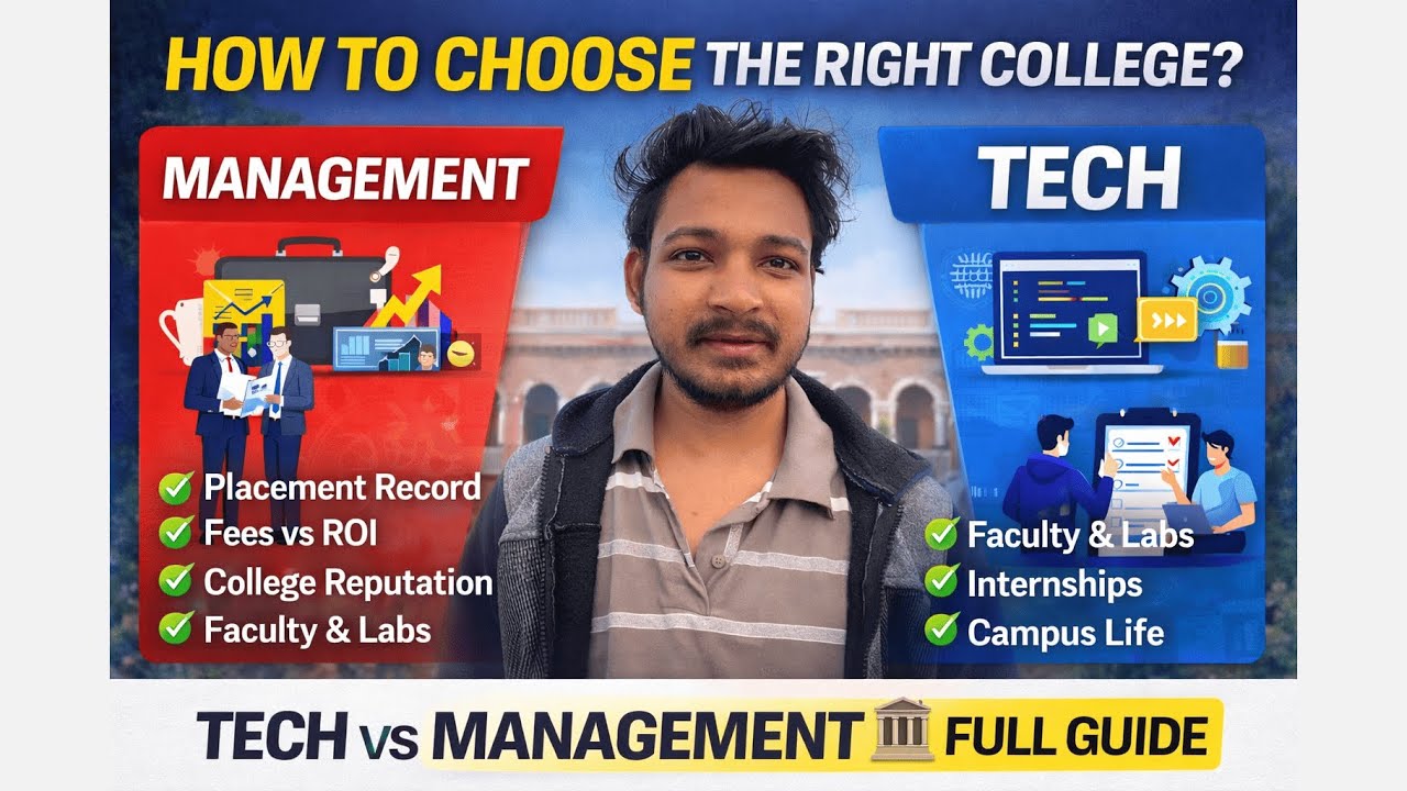 👉 Best College Kaise Choose Kare? Tech vs Management Explained